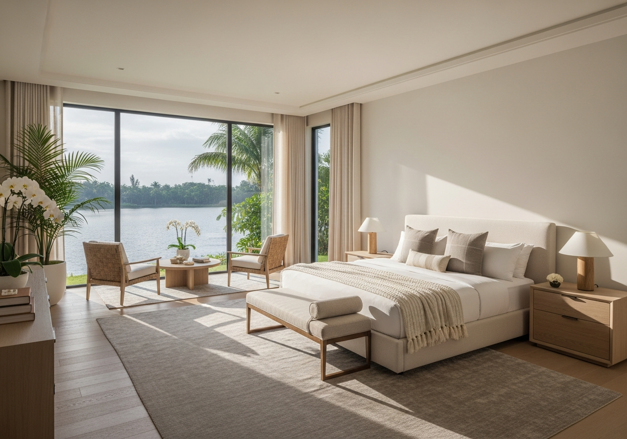 Master bedroom suite